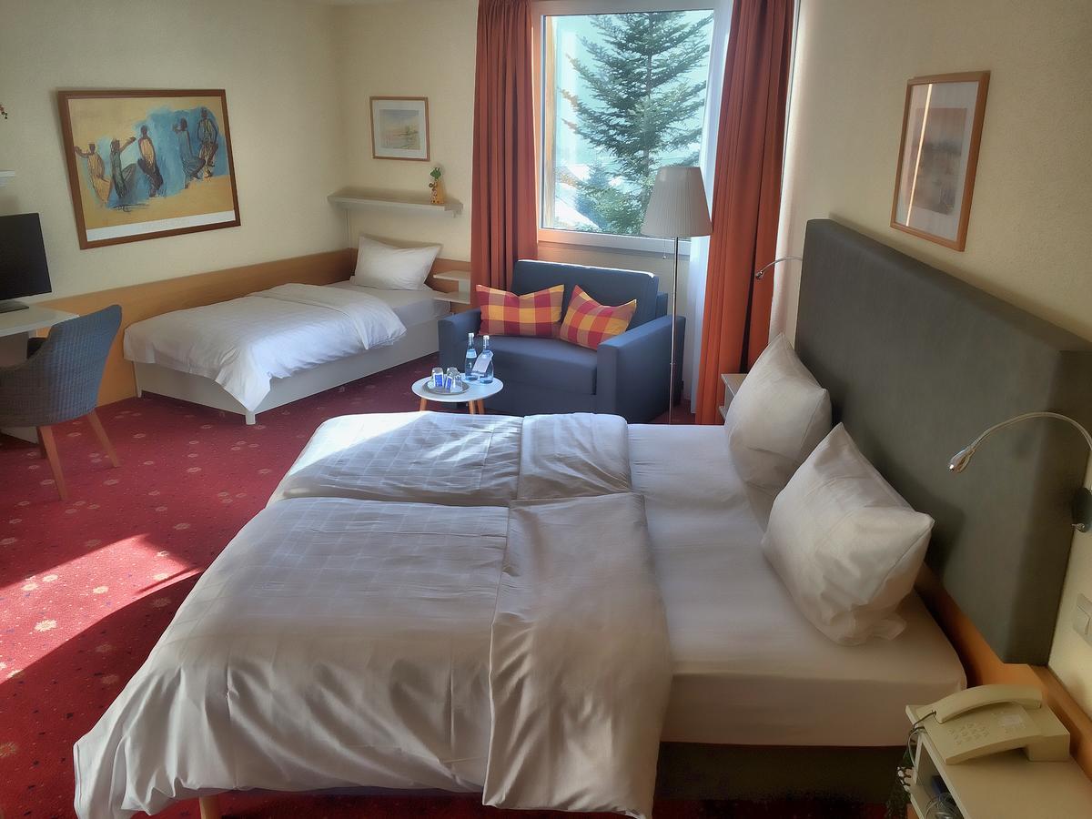 Akzent Hotel Hoehenblick Muehlhausen im Taele Bagian luar foto